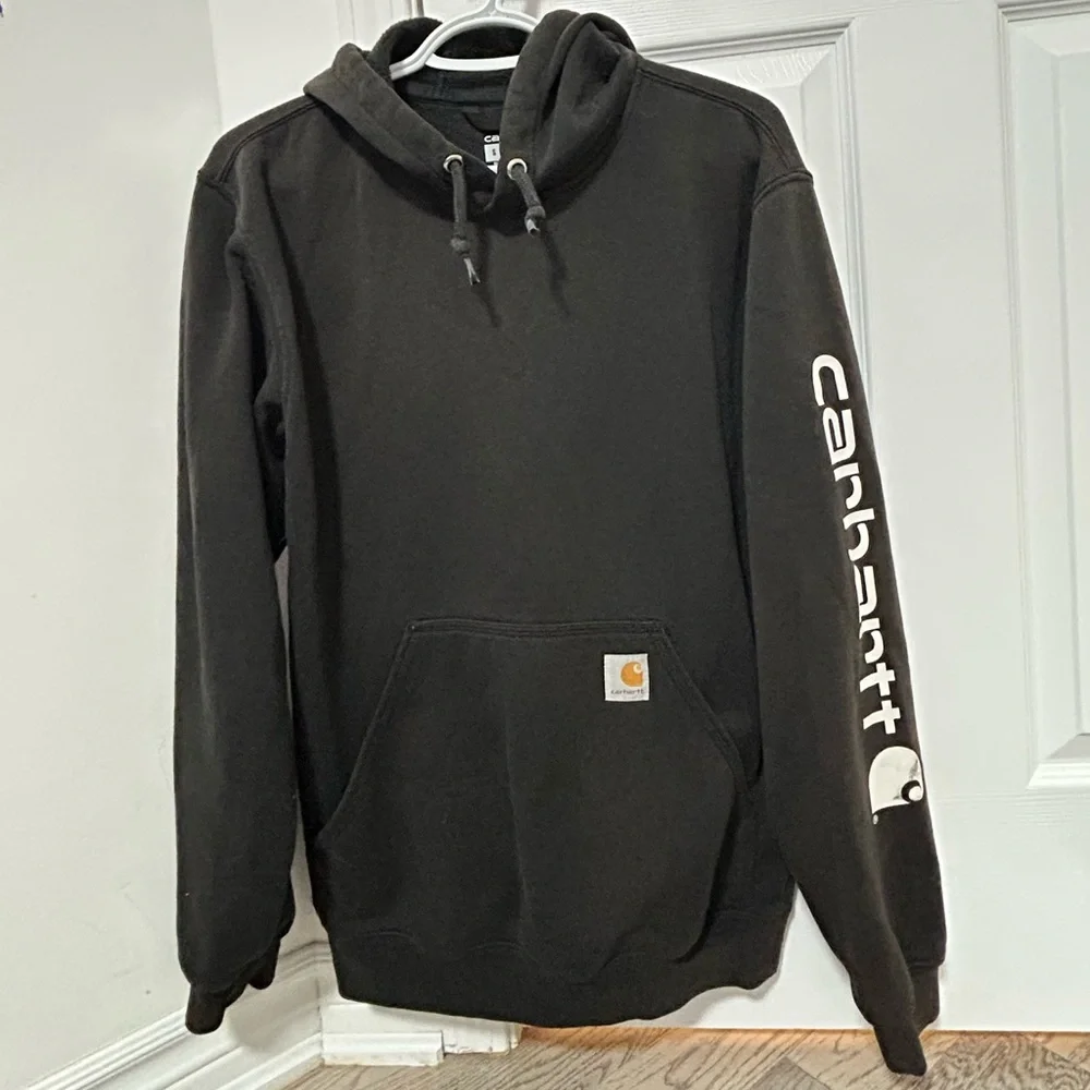 Carhartt Men's Black Pullover Hoodie - Picture 1 of 4